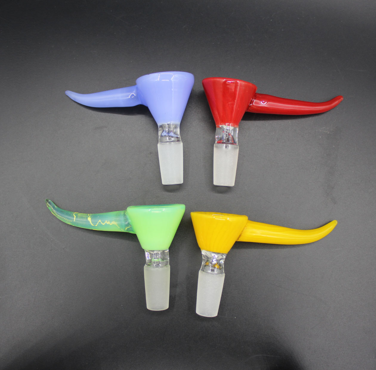

glass hook bowl 14mm Male Joint Handle Slide smoking Accessories For Bongs Water Pipes