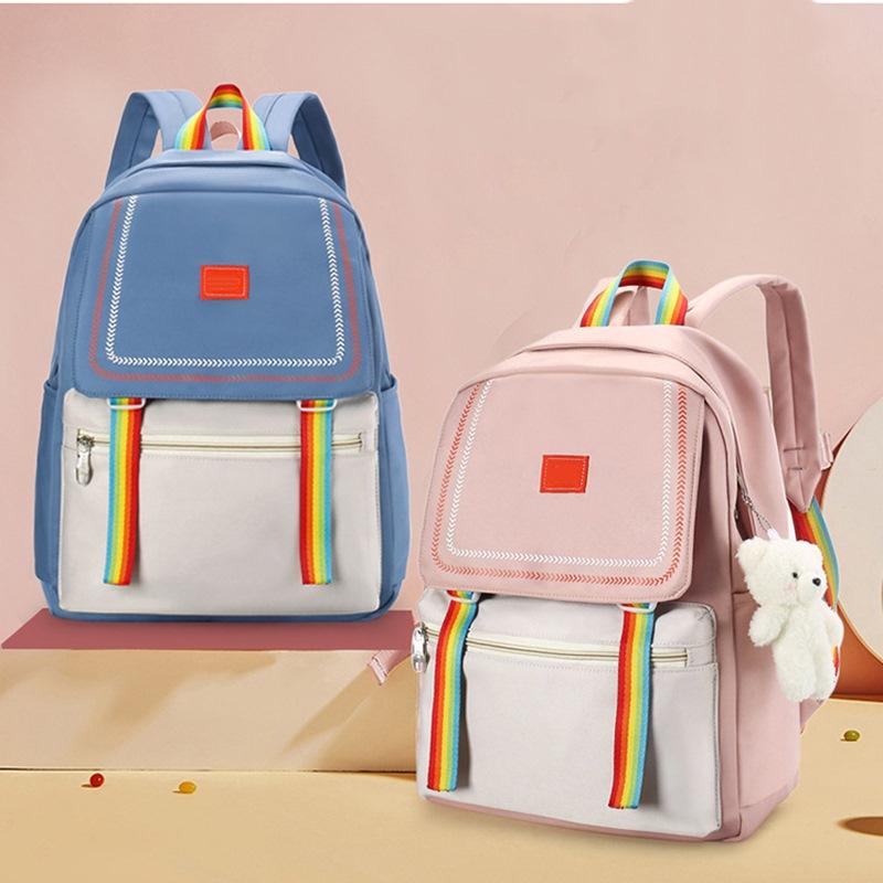 

School Bags Schoolbag Female Students Fresh Junior High Harajuku Simple Wild Ins Wind Backpack Travel 2021, 04