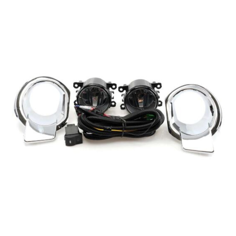 

Super Bright Car Fog Lights Assembly Kit Case for Ford Ranger 2012 2013 2014, 4300K Halogen Lamp Blub Cover Harness Switch, 1 set!