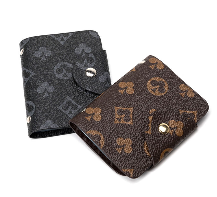 

New PU Leather Function Card Case Business Card Holder Men Women Credit Passport Card Bag ID Passport Wallet, Brown;gray