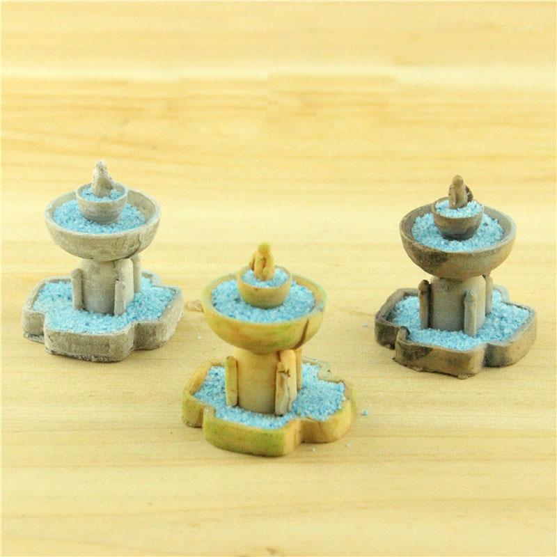 

Decorative Objects & Figurines Artificial Fountain Miniature Fairy Garden Decorations Houses Mini Craft Micro Landscaping Decor Home Decorat