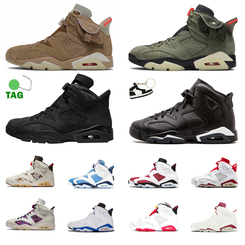 

Mens Basketball Shoes 6 6s British Khaki Jumpman Triple Black UNC Angry bull Infrared Reflective White Infared Trainers Sports Sneakers