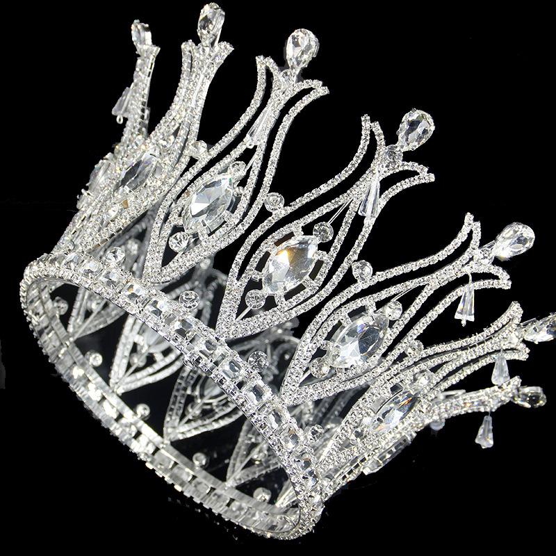 

Hair Clips & Barrettes Crystal Crown Bridal Tiaras Rhinestones Women Royal Queen Princess Pageant Party Bridesmaids Beauty, Golden;silver