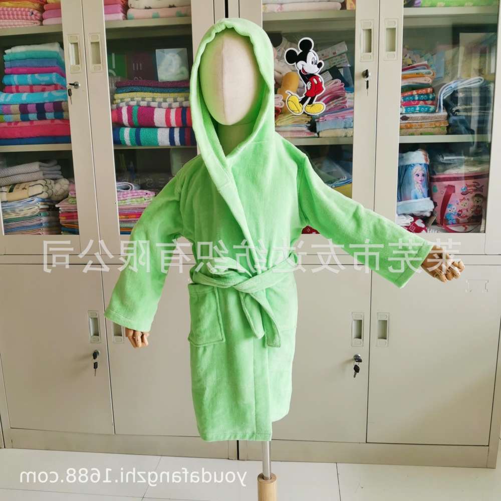 

Cut velvet children's bathrobe
