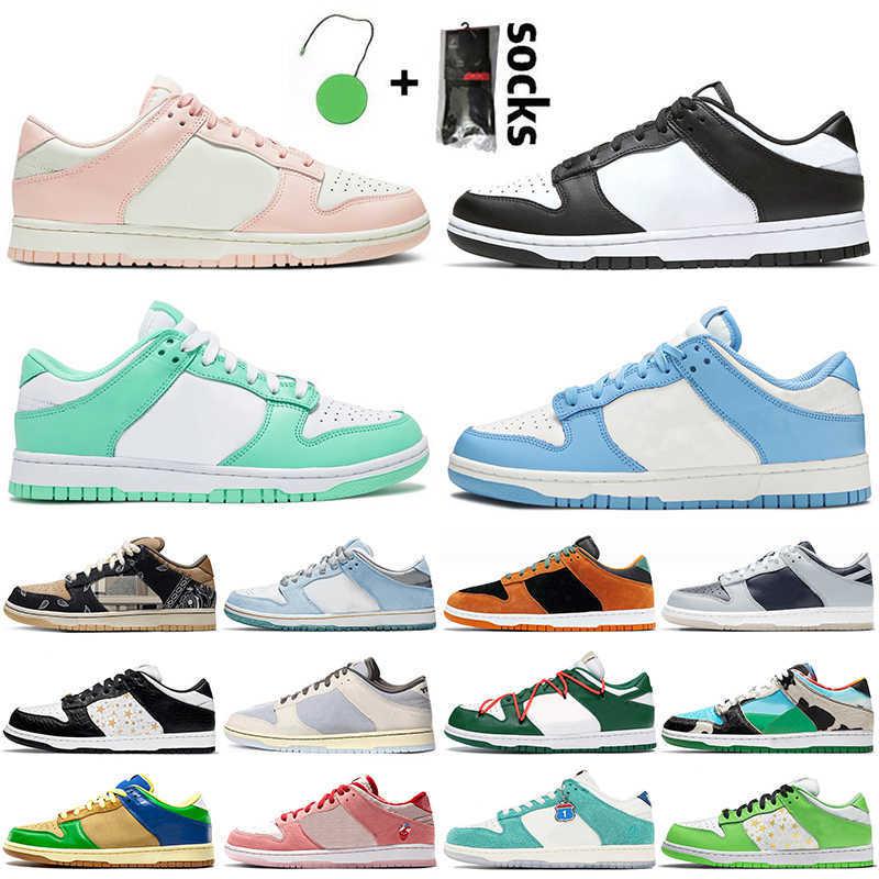

2022 Top Fashion Sb Dunk Women Mens Running Shoes Low Pink Black White Off Green Glow Kasina Sean Cliver Street Hawker Trainers Sneakers