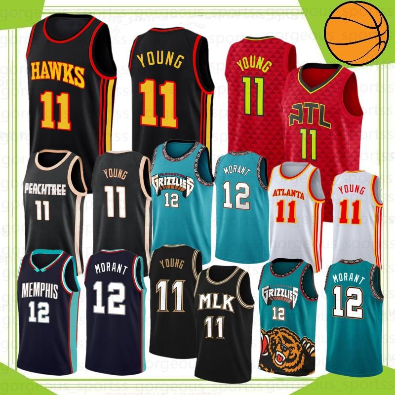 

Ja 12 Morant NCAA College Zion Trae 1 Williamson 11 Young 23 James Basketball Jerseys Stock S-XXL, Laoying