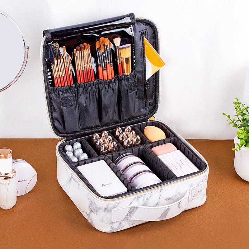 

Arrival Marble Cosmetic Bag Partition Multi Functional Portable Travel Storage Makeup Case Bags & Cases