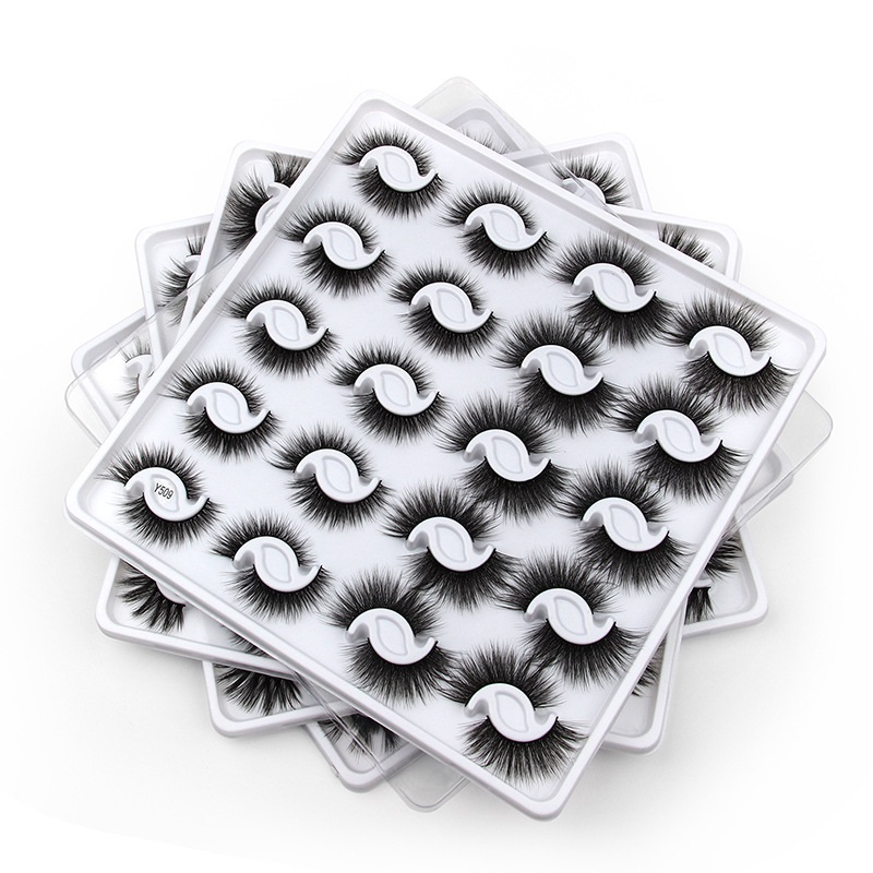 

New Arrival Thick Curly Mink False Eyelashes Extensions Natural Soft & Vivid Reusable Hand Made Multilayer 3D Fake Lashes Eyes Makeup For Women 12 Models DHL