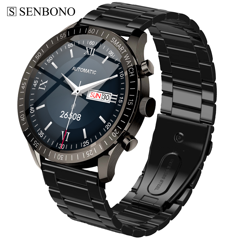 

SENBONO MAX5 1.32 inch Smart Watch Men 2021 360*360 HD Big Screen Fitness Tracker Fashion Waterproof Smartwatch for Android IOSg, Silverrubber