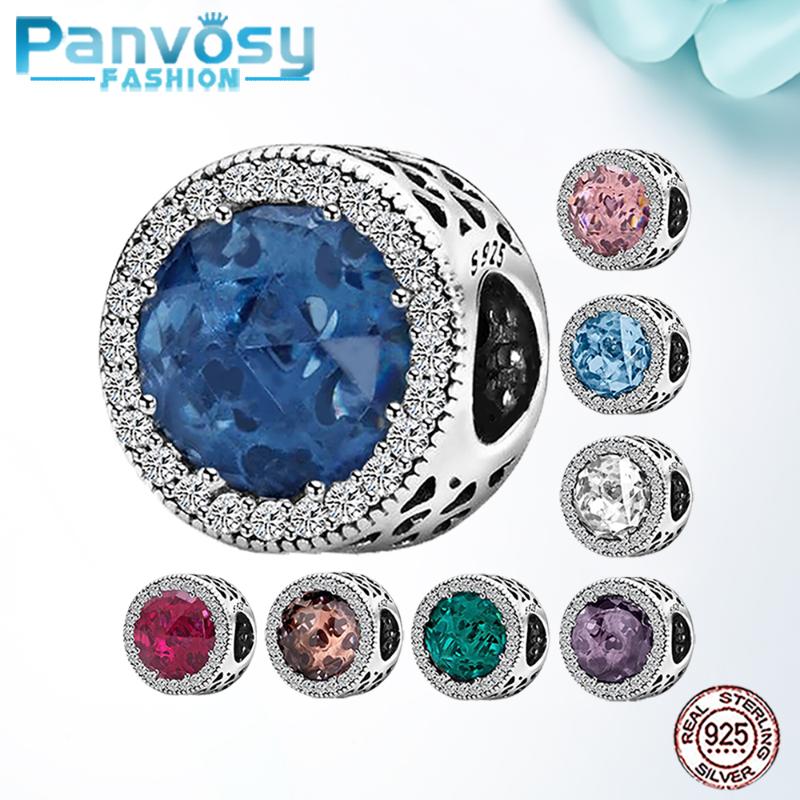 

Other 2021 100% Sterling Silver 925 Bead Zircon Fit Women Charm Original Bracelet Beads For Jewelry Making DIY Gift