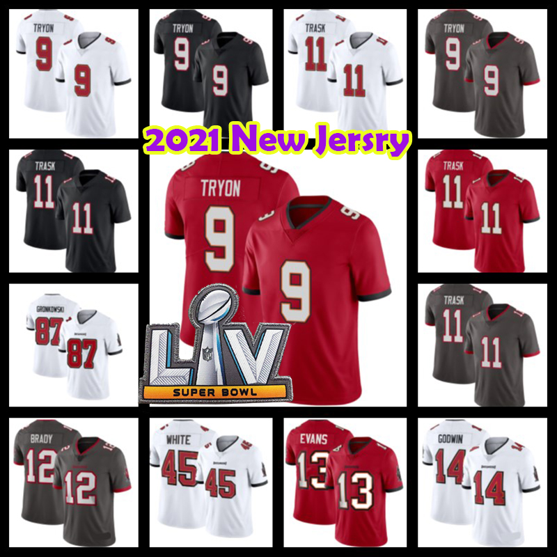

2 Kyle Trask 9 Joe Tryon 12 Tom Brady Jerseys Tampa Bay Buccaneer Football 87 Rob Gronkowski 45 Devin White 13 Mike Evans 54 Lavonte David 31 Antoine Winfield Jr., Black