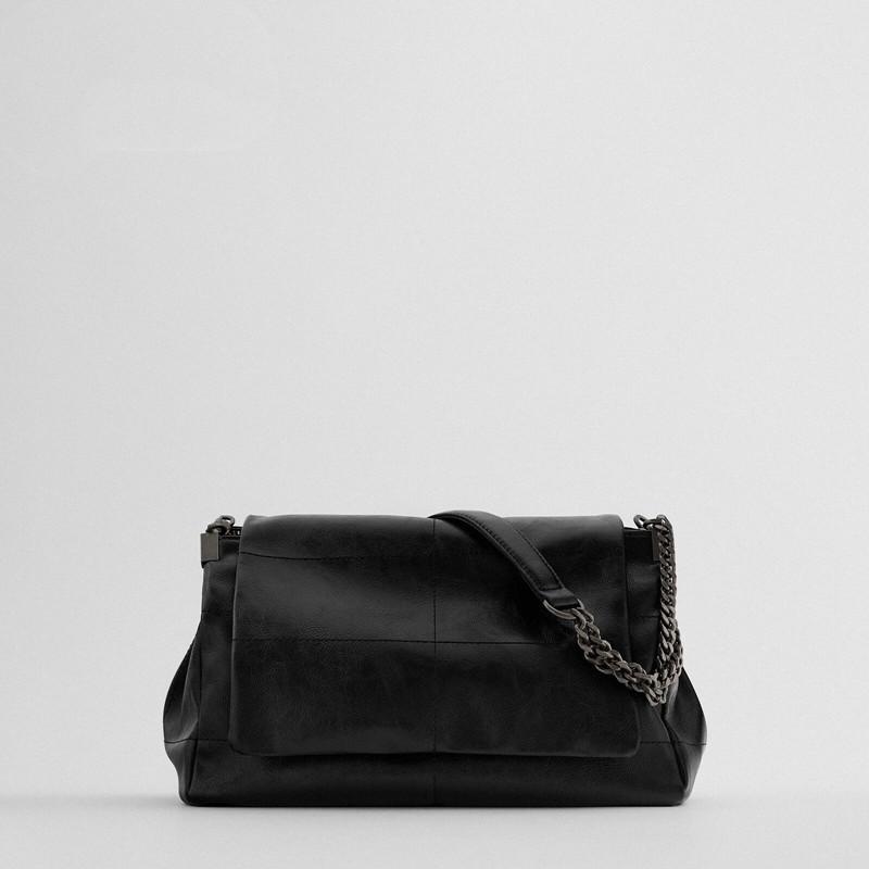 

Home Female Bag 2021 Black Rock Style Flip Shoulder Messenger Fashion Hobo Designer Luxury Bags