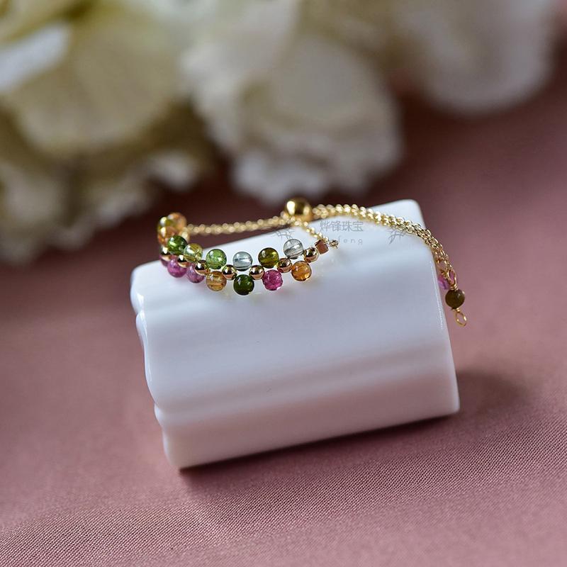 

Cluster Rings Natural Stone Beads Crystal Round Strand Finger Ring Handmade Creative Band Women Party Jewelry