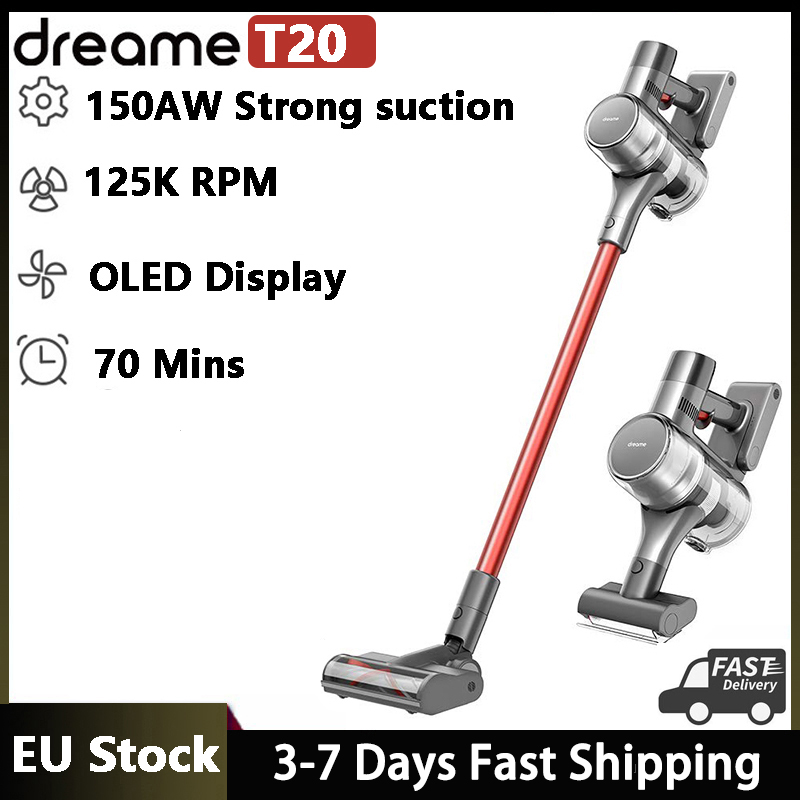 

EU Stock Dreame T20 Handheld Cordless Vacuum Cleaner Intelligent All-surface Brush 25kPa All In One Dust Collector Floor Carpet Aspirator Inclusive of VAT