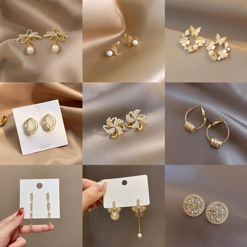 

Dangle & Chandelier Fashion Earrings Jewelry 2021 Stainless Steel Ladies Korean Sweet High-end Romantic Wholesale, Silver