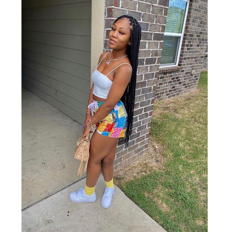 

2021 Summer New Womens Shorts Middle Waist Printed Loose Casual Outdoor Vacation Shorts Plus Size, Pink