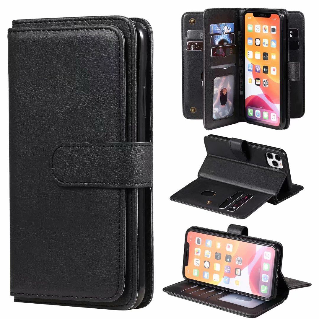 

Iphone 12 Pro Max Phone Cases For iPhone 11 XS Max X XR 6 7 8 Plus Luxury Leather Wallet Cell shell Back cover
