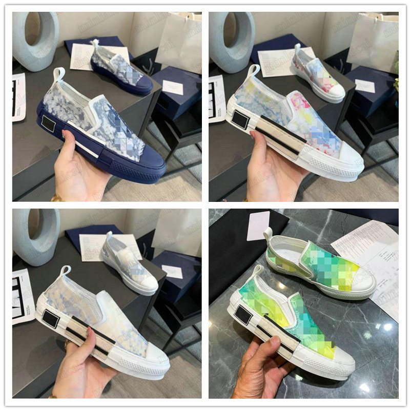 

Designer Shawn B23 Oblique Low Top Slip On Shoes Technical Canvas Leather Slip-On Sneakers Mens Sneaker B24 Luxurys Trainers Women Casual Shoe, Customize