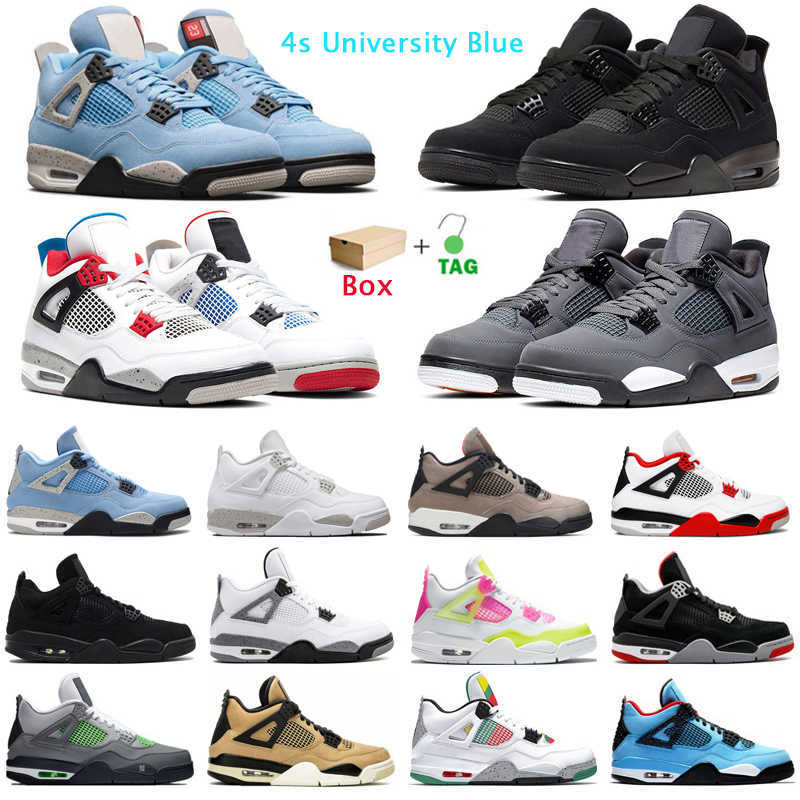 

Basketball Shoes 4s Jumpman University Blue 4 White Oreo Fire Red Taupe Haze Cool Grey Court Purple Bred Mens Trainers Sport Sneakers