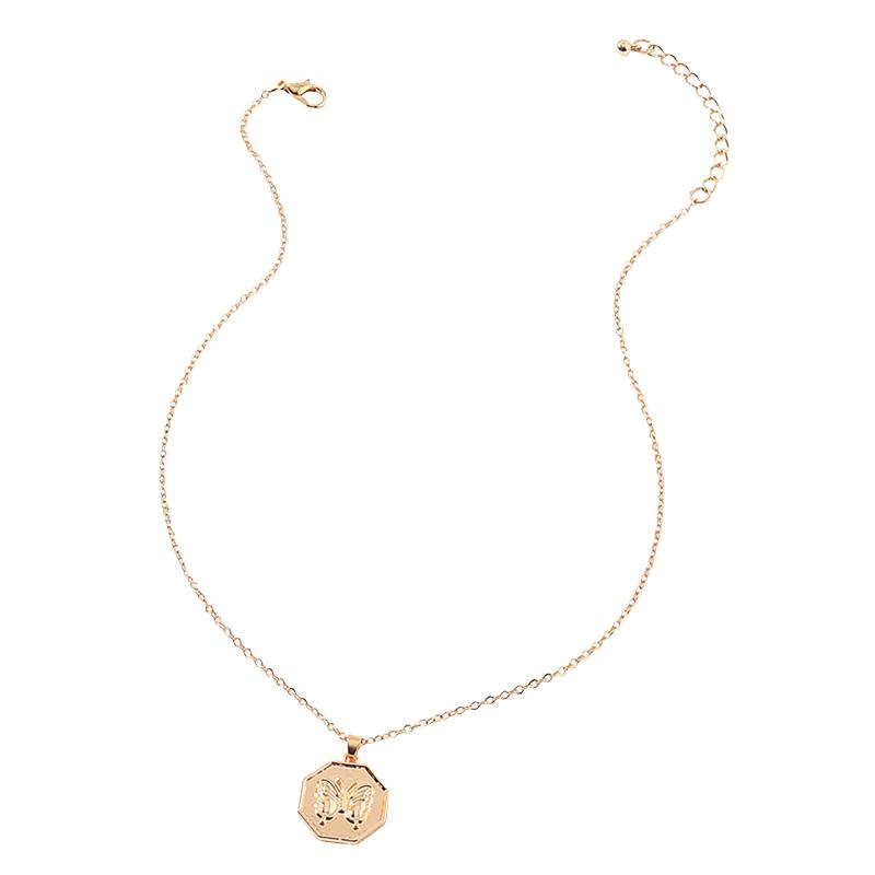 

Pendant Necklaces Temperament Feminine Butterfly Shape Necklace Exquisite Plated Clavicle Chain Gold Filled Chunky Jewelry Valentine's Day