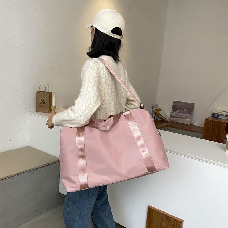 Duffel Bags Fashion Large Travel Bag Women Cabin Tote Handbag Nylon Waterproof Shoulder Weekend Gym Female-image-703679933