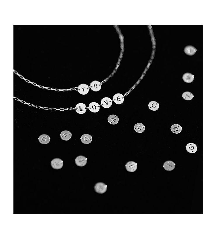 

Link, Chain Style Custom Stainless Steel Bracelet Fashion 26 Letter Name Light Luxury And Romance Birthday Gift