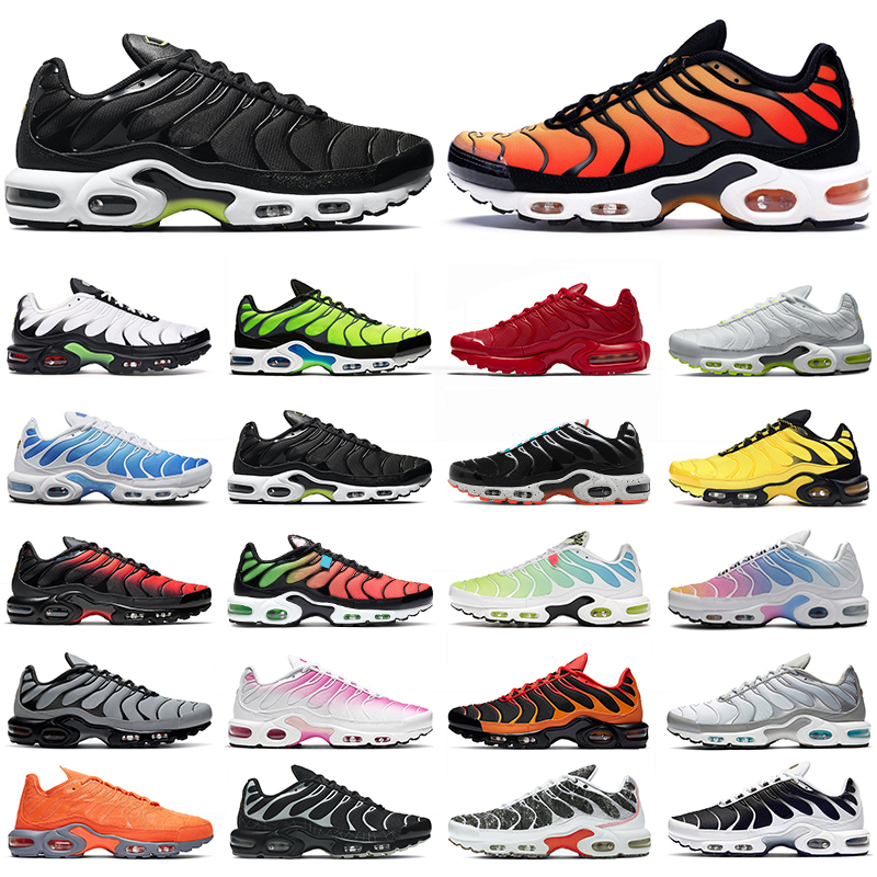 

TN men women Running Shoes trainers Aqua Silver Triple Black Rainbow White Particle Wolf Grey Hyper Blue Voltage Purple mens outdoor sneakers, #41