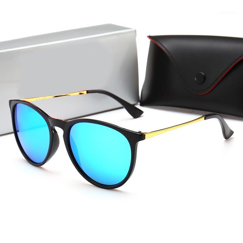 Lunettes de soleil Mode Femme Femme Cat Eye Sun Verre Top Marque Designer Polaroid Lentille Lunettes Multicolor Coated 2021