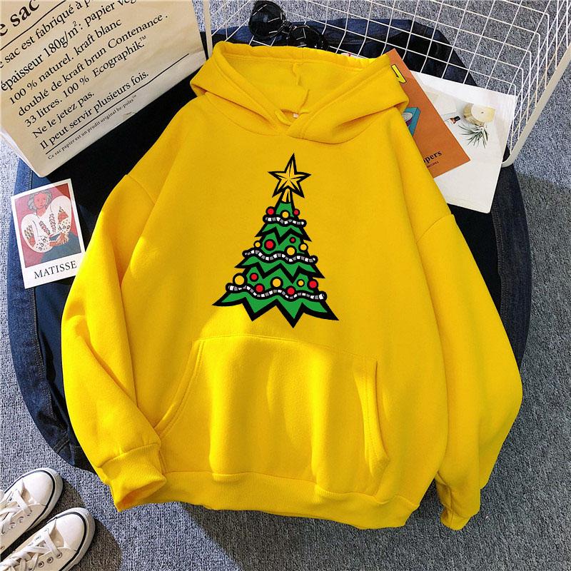 

Women's Hoodies & Sweatshirts Korean Streetwear Ladies Sweatshirt Casual Christmas Pullover Women Hip Hop Long Sleeve Graphics Print Sportsw, Black