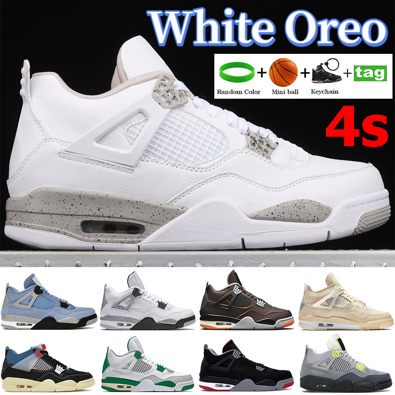 

2021 White oreo xsail University Blue 4s 4 men women basketball shoes Bred Black Cat Paris tour yellow SP Taupe Haze sneakers trainers, Bubble wrap packaging