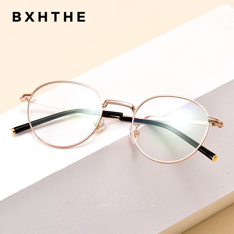 

Fashion Sunglasses Frames 2021 Korea Round Titanium Alloy Optics Glasses Women Luxury Retro Prescription Myopia Eyeglasses Spectacles