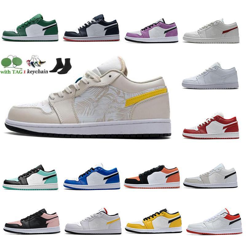 

2021 Jumpman Low 1 1s University Blue men Basketball Shoes UNC light smoke grey reverse bred hyper royal laser orange Women trainers mens Sneakers