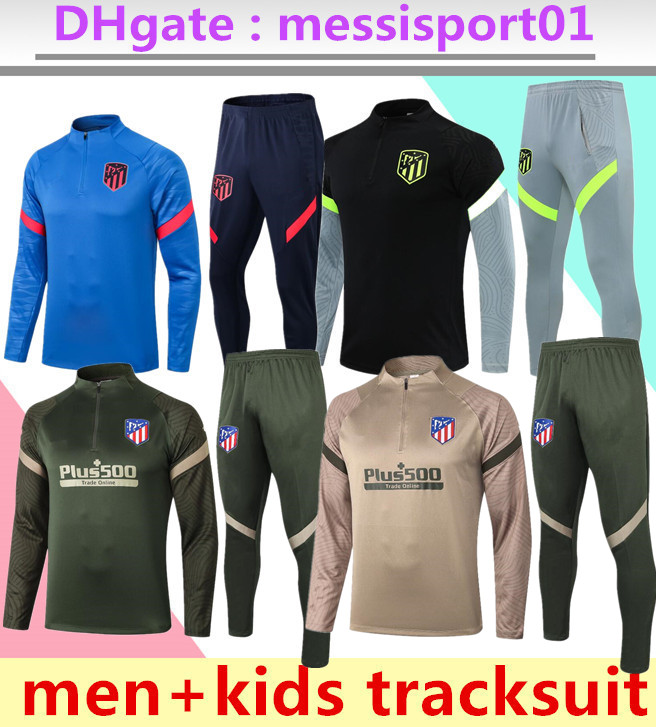

2021/2022 Soccer Training Suit Atletico Tracksuit Madrid football survetement chandal 21/22 Maillot De Foot Kit, Black