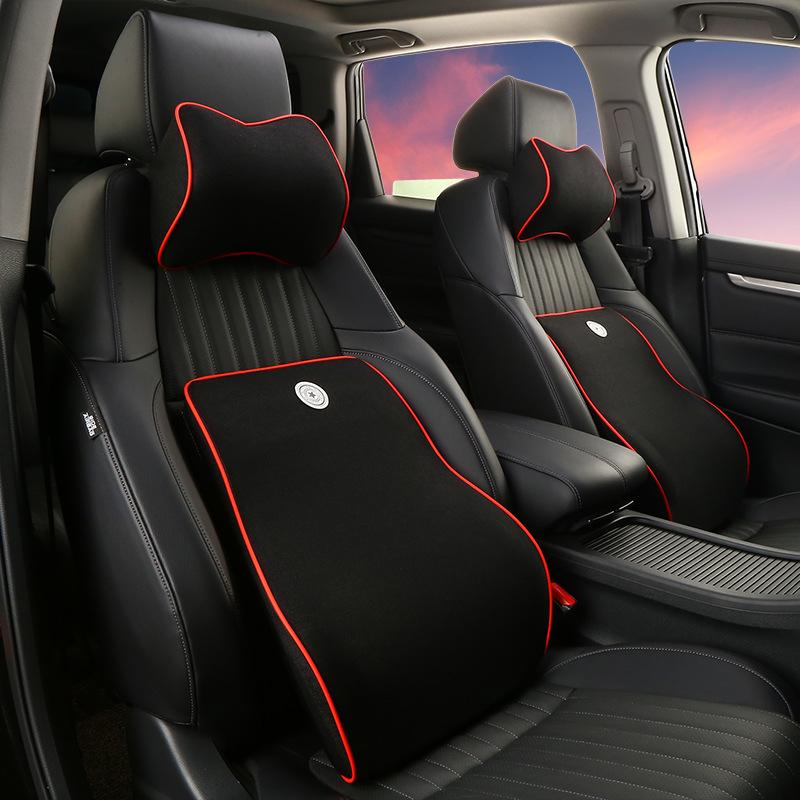 

Seat Cushions Car Memory Foam Pillow Wasit Support Set Soft Cushion For Office Home