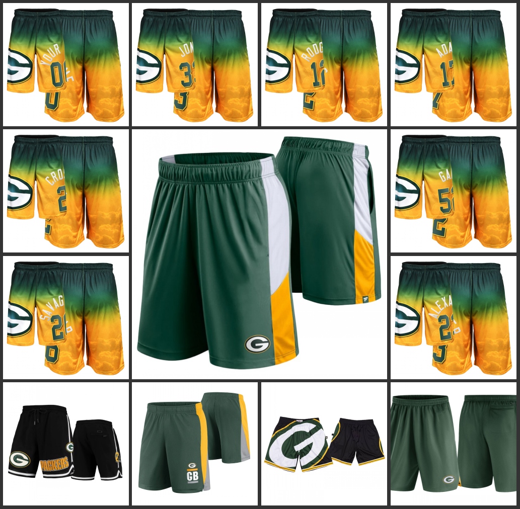 

Football Shorts Green Bay''Packers''Green Performance Broadcast Charcoal Performance Shorts