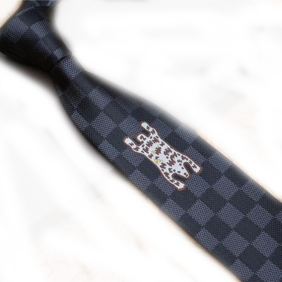 

Men Necktie Design Mens Ties Fashion Neck Tie Letter Printed Luxurys Designers Business Cravate Neckwear