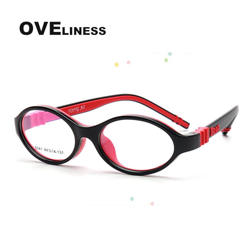 

Fashion Sunglasses Frames Kids Eyeglasses No Screw Bendable Glasses Frame Child Prescription Flexible Eyewear Silicone Spectacles