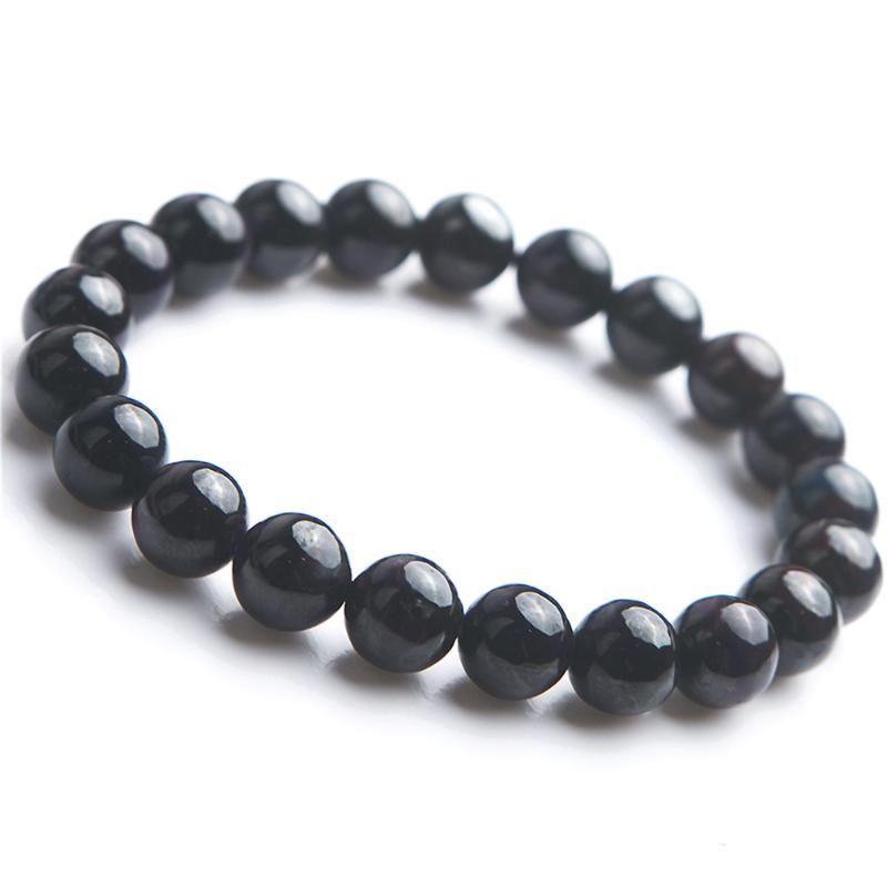 

Beaded, Strands Genuine Purple Natural Stone Sugilite Bracelet Men For Women 9mm Stretch Round Bead Charm Bracelets Jewelry
