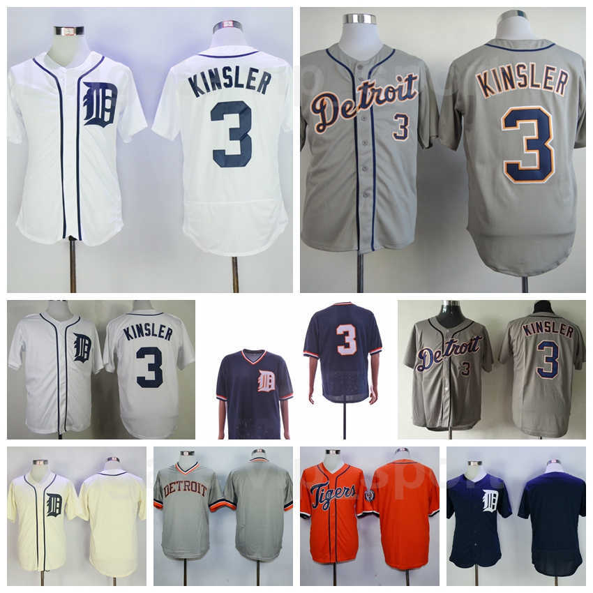 

Retro Baseball 3 Ian Kinsler Vintage Jersey 1984 Retire Cool Base Pullover Stitched Flexbase Navy Blue Black White Grey Team Top Quality