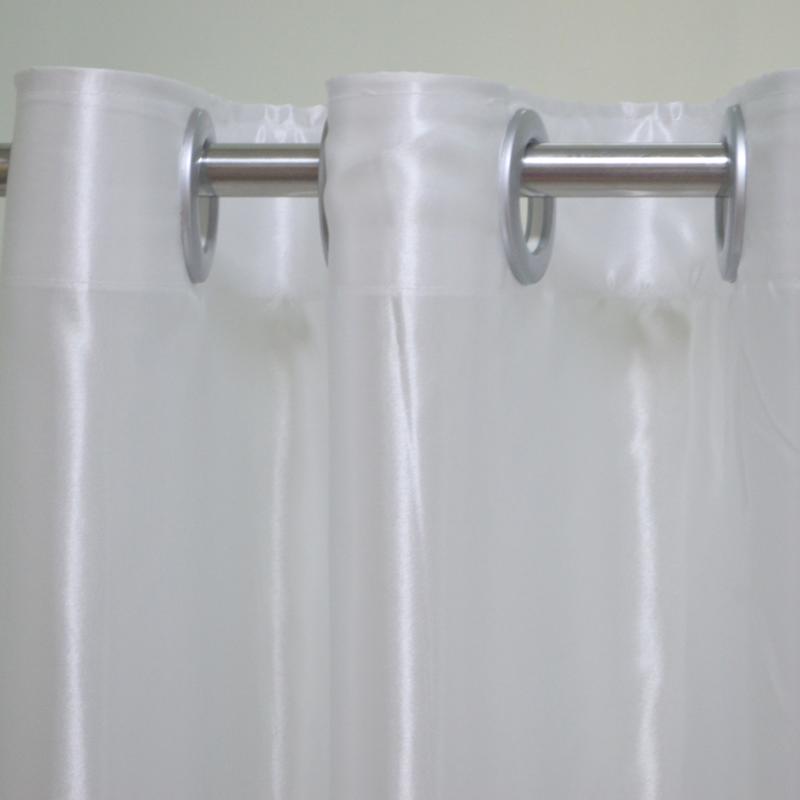 

Curtain & Drapes White Satin For Living Room Home Bedroom Window Curtains Modern Underlay Blackout Translucent Floor-to-ceiling