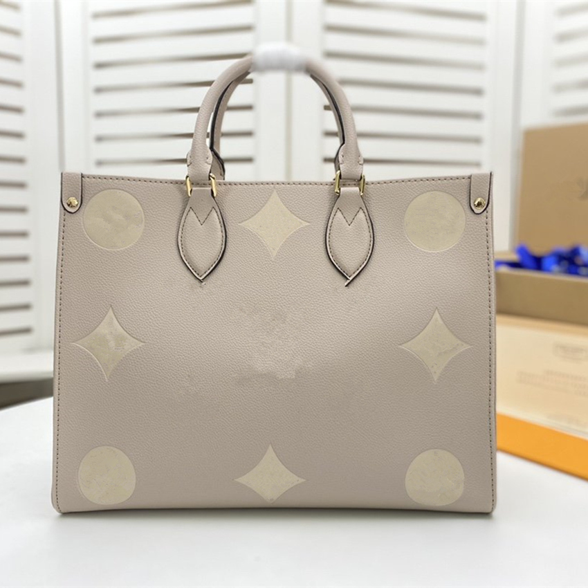 

Designer luxury Handbags luis totes Onthego medium handbag pattern is printed and then embossed on soft grain leather vutton tote women bags high quality, Don't pay it