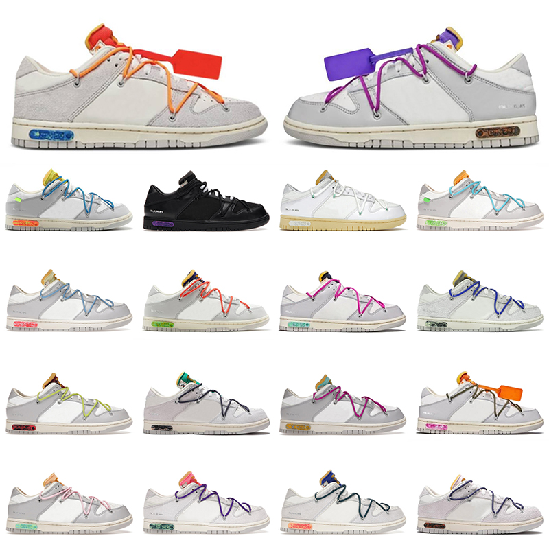 

2022 Top Quality SB Low The 50 Platform Running Shoes Lot 28 NO.22 Luxury Collection Designer Purple Orange Black White Blue Original Sneake