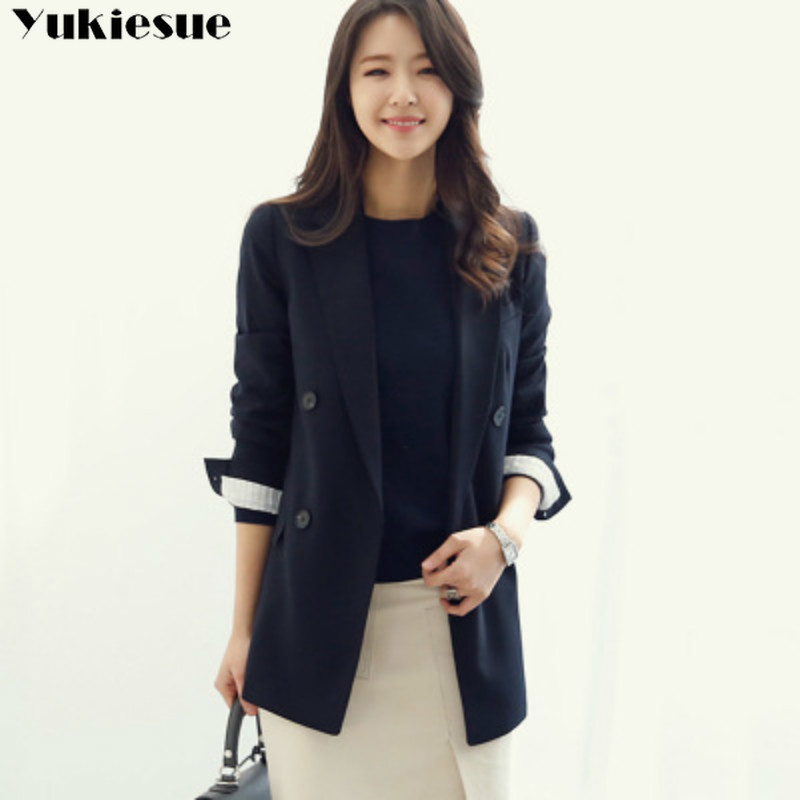 

Blazer & Suits Spring Autumn Women's s Jackets for Women Suit European Style Slim office lady 210518, Gray