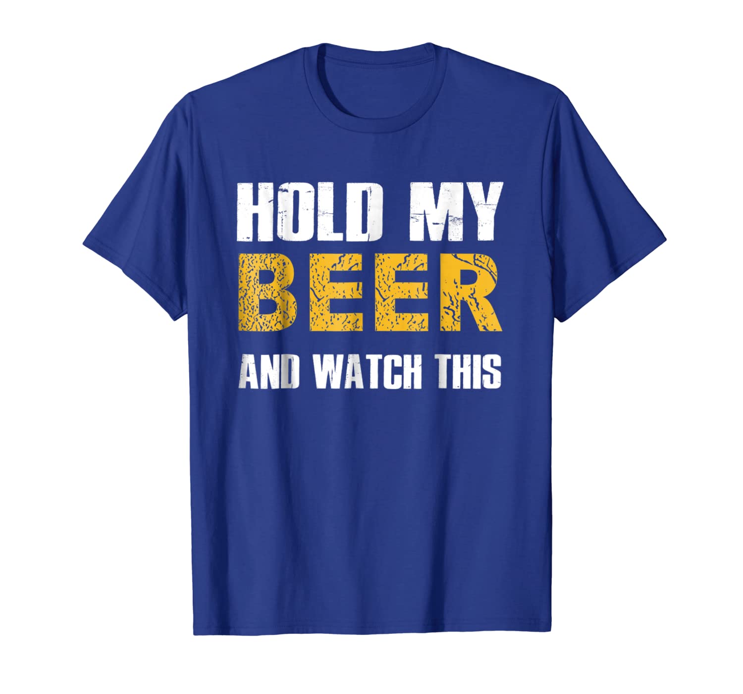 

hold my beer and watch this shirt fun drinking gift, White;black