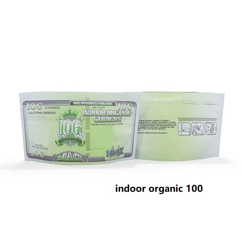 

Edible snack plastic mylar bag indoors organic gardens billy boat california service childproof smell proof stand up Aluminum Foil Food Storage Baggie edibles