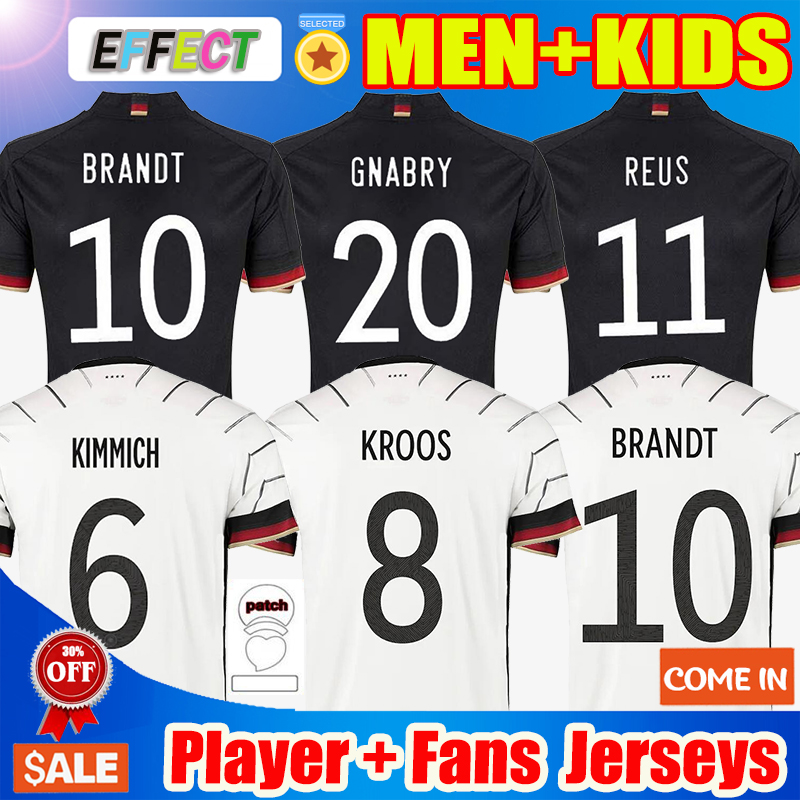 

Germany Soccer Jersey 2021 Fans Player Version HUMMELS KROOS GNABRY WERNER DRAXLER REUS MULLER GOTZE Cup Football Shirt Home Away uniforms m, Black;yellow