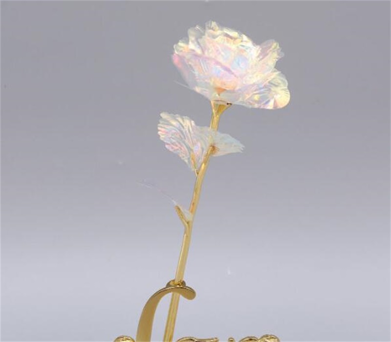 

24K Gold Foil Rose Flower LED Luminous Galaxy Mother's Day Valentine's Day Gift Fashion Gift Box 1374 V2, No led no box