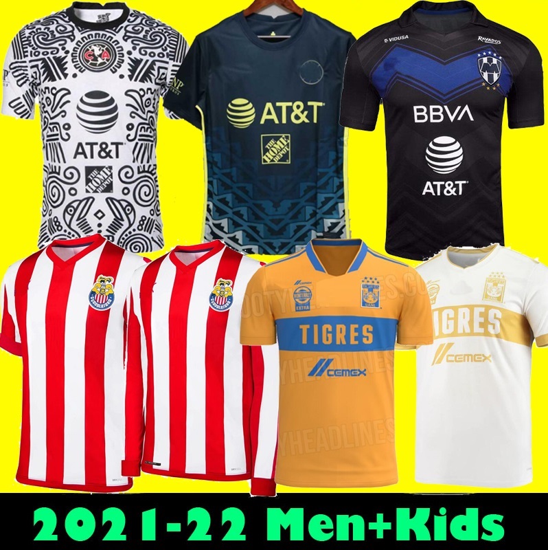 

SIZE -3XL 20 21 22 Club America Away Soccer Jerseys 2021 2122 Home UNAM Third UANL Tigres Chivas Guadalajara 115 year kit Football Shirts, 20-21 away