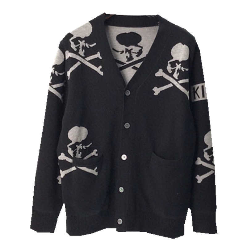

2021 Men Luxury Gentleman Cotton Kith Mastermind Mmj Skull Sweaters Cardigan Asian Plug Size High Quality Drake #c15