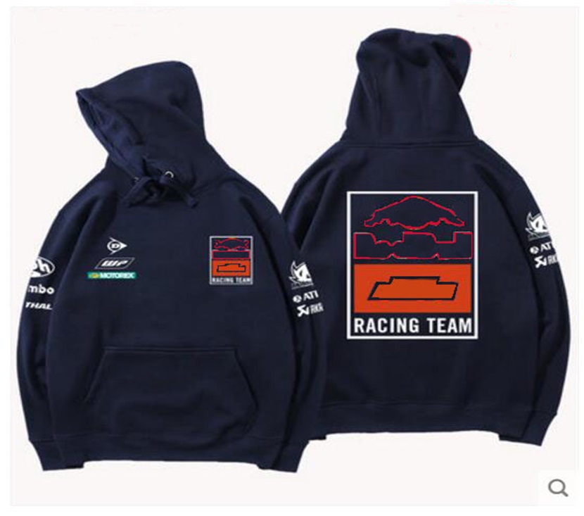

F1 motorcycle heavy locomotive cool pull style new casual loose hooded sweater